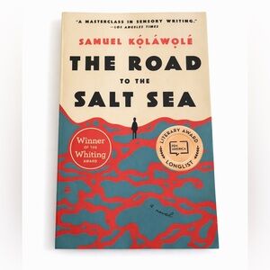 The Road to the Salt Sea by Samuel Kolawole - Teal & Red Cover